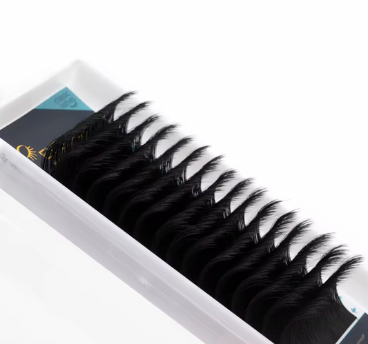 Handmade fan Volume Classic Lash Extension False faux Mink Silk Eyelash Extension